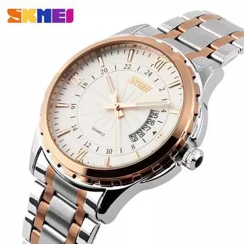 Skmei мужские кварцевые часы мужские полностью стальные наручные часы для дайвинга 30 м модные спортивные часы роскошные брендовые часы