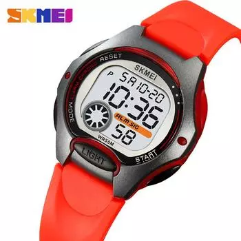 SKMEI New Cute Cartoon Animal Pattern 3Bar Waterproof LED Light Kids Wristwatches For Boys Girls Clock Children Watch Shockproof чёрный