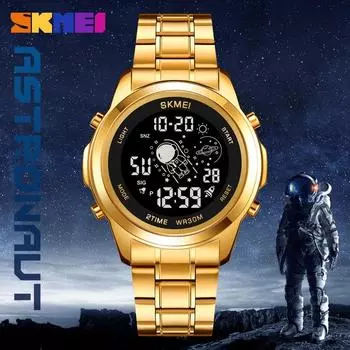 SKMEI Обратный отсчет Секундомер Спортивные часы Мужские часы Мужские наручные часы Водонепроницаемые светодиодные электронные цифровые часы 2019