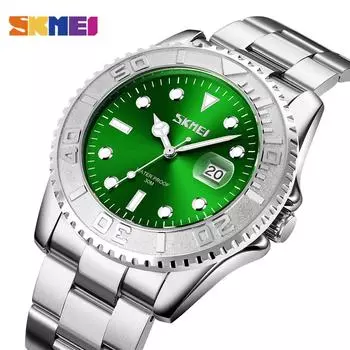 SKMEI винтажные дайверские водные призраки классические кварцевые наручные часы мужские водонепроницаемые часы с подсветкой даты и времени Relogio Masculino