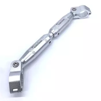 Kaedear Велосипедный руль Распорка Переменная регулировка Стандартный руль Алюминиевый зажим Крепление на планку Длина 22,2 мм 330-200 мм KDR-HB1 (Серебряный) серебряный