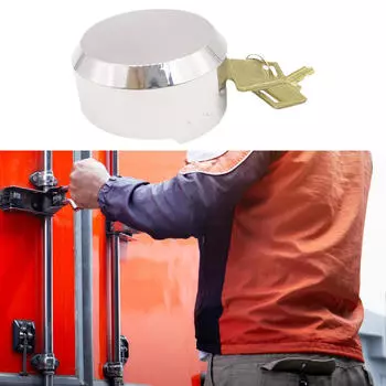 Скоба навесной замок металлический с ключами замок безопасности для грузовиков прицеп