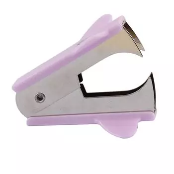 Скобоудалитель портативный эффективный эргономичный дизайн скобоудалитель для офисных финансов фиолетовый