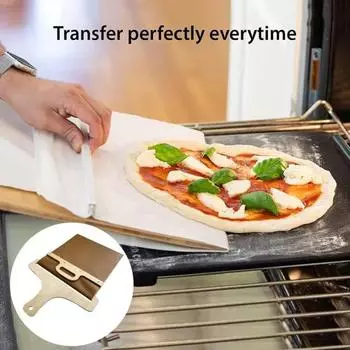 Скользящая лопатка для пиццы с деревянной ручкой, антипригарная ткань, духовка, лопатка для пиццы, съемный многофункциональный слайдер для пиццы, кухонные гаджеты A