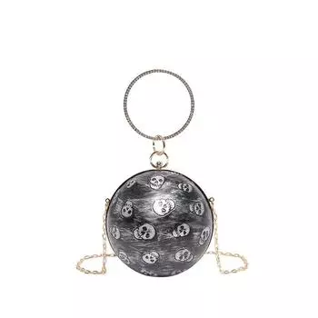 Скоро появятся новые модели! Круглая сумка-шар, элементы в виде черепа и паука, персонализированная женская сумка-мессенджер на одно плечо.