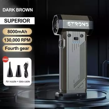 Скорость ветра 60 м/с Электрический воздушный пылесос 130000 об/мин Сильный турбовоздуходувка Мини турбореактивный вентилятор для использования на открытом воздухе