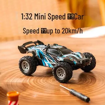 Скоростная радиоуправляемая машинка 1:32 масштаб с беспроводным пультом дистанционного управления, двухскоростной внедорожник 1:20, трансграничная игрушка. 1:32 Mini Speed Car синий