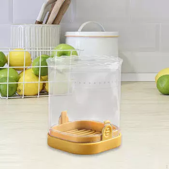 Скоростная слайсер для фруктов и овощей с нажимной пластиной и чашкой из нержавеющей стали розовый