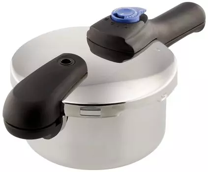 Скороварка Pearl Metal из нержавеющей стали с подсветкой, переключением одной рукой, экономия времени, совместимая с IH, 2,5 л, HB-2055