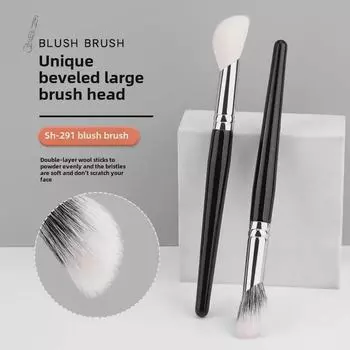 Скошенная кисть для румян из натуральной шерсти: Dot Color, шерсть крупных животных для консилера и макияжа