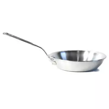 Сковорода Akao Aluminum DON 18 см с алюминиевой ручкой, японский сплав AHL24018, (Литой алюминий) серебряный