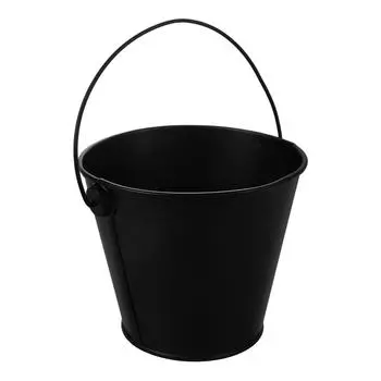 Сковорода для барбекю Ведро для сбора жира Жесть Аксессуары для гриля Смазка Масло с крышкой Барбекю чёрный