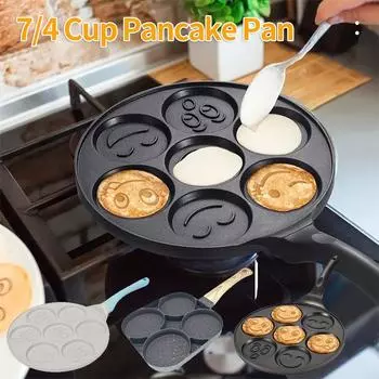 Сковорода для блинов на 7/4 чашки, сковорода для яичного омлета, сковорода с антипригарным покрытием, мини-блинопечка для детей на завтрак