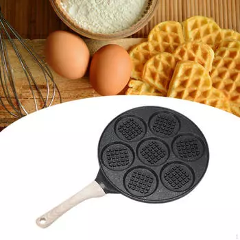 Сковорода для блинов с антипригарным покрытием 7 формочек Многоцелевая сковорода Десерты Выпечка Инструменты для омлета