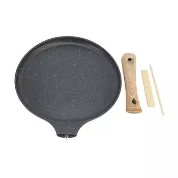 Сковорода для блинов с антипригарным покрытием, многофункциональная, для интегрированной варочной панели, для жарки блинов, кухонная плита, серая, 28 см 28cm / 11.0in серый
