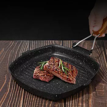 Сковорода для готовки, эргономичная портативная антипригарная глубокая сковорода для омлета для дома, в помещении S