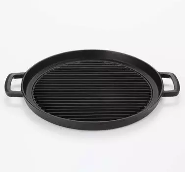 Сковорода для гриля Iwachu круглая 29 черная запеченная внутренний диаметр Nanbu Ironware 23051 28.5 см чёрный