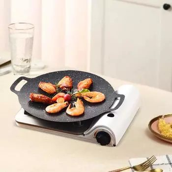 Сковорода для гриля на открытом воздухе Кухонные принадлежности для гриля Плита для гриля Сковорода с антипригарным покрытием Diameter 30cm