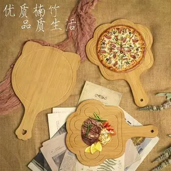 Сковорода для пиццы «кошачий коготь» Деревянный поднос Пищевая бытовая утварь Специальная жареная курица Деревянная тарелка Выпечка стейков