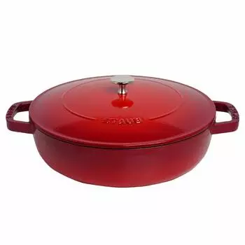 Сковорода для сотейника Staub Blazer 28 см, совместимая с IH, цвет вишневый/красный [Товар]