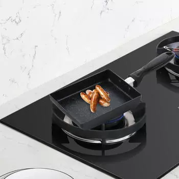 Сковорода для жарки яиц, практичная, с антипригарным покрытием, из алюминиевого сплава, с камнем для завтрака Maifan