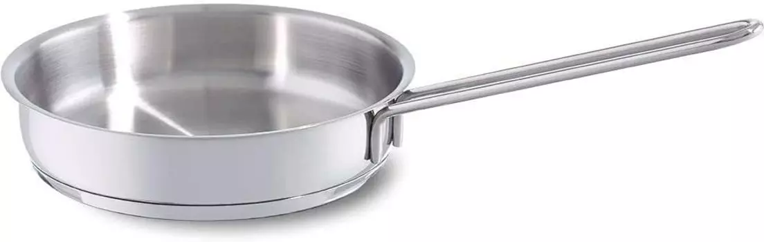 Сковорода Fissler 16 см Snacky совместима с газом и безопасна для духовки. Полностью из нержавеющей стали, японский серебристый огонь/IH [Авторизованный продукт] 008-316-16-100 серебряный