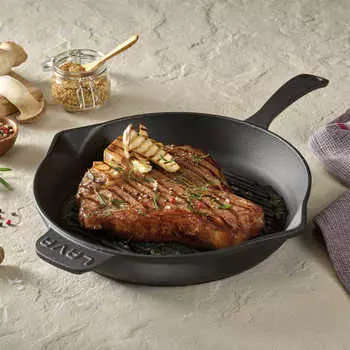 Сковорода-гриль с круглой чугунной ручкой Lava 28 см