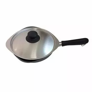 Сковорода из железа Sori Yanagi с двойным волокном и азотированием 25 см чёрный