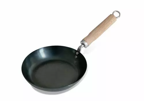 Сковорода Kyoto Katsugu Frying Made in Japan, железная, 20 см, на масляной основе,