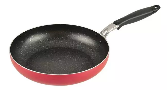 Сковорода Pearl Metal 28 см, совместимая с IH, 4-слойное мраморное покрытие внутри, красный драгоценный мрамор HB-2665 красный