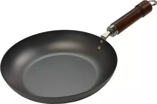 Сковорода River Light Goku Japan Urushi из железа 26 см, азотирование нитридом железа, совместимо с IH, устойчиво к ржавчине, сделано в Японии KU1226 чёрный