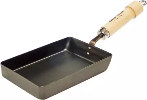 Сковорода River Light Kiwami JAPAN Iron Tamagoyaki, маленькая, нитрид железа, обработка азотированием, совместима с IH, устойчива к ржавчине, сделано в Японии J1613