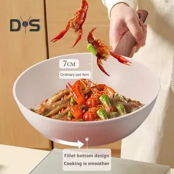 Сковорода с антипригарным покрытием и крышкой, не содержит бисфенол А, легко моется, прочная сковорода для яиц с термостойкой ручкой, кухонная утварь S