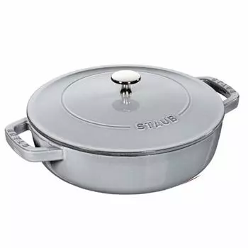 Сковорода Staub Pot Blazer 28 см, серый, графитовый, серый 12612818, эмаль 40511-474-0 [Товар] серый
