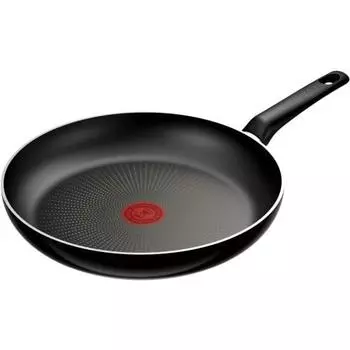 Сковорода Tefal, 28 см, только для газового огня, не содержит вредных веществ, таких как PFOA, антипригарное покрытие, долговечная Hard Titanium Intense Frying Pan , черная D