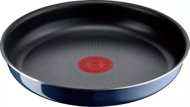 Сковорода Tefal со съемной ручкой для газового огня, не содержащая токсичных веществ, таких как Neo Royal Blue Intense Frying Blue L43703, 22 см, только, PFOA, синий