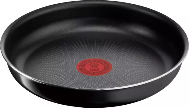 Сковорода Tefal со съемной ручкой для газового огня, не содержащая токсичных веществ, таких как Neo Hard Titanium Intense Frying Black L43803, 22 см, только, PFOA, чёрный