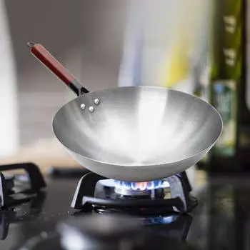 Сковорода-утюг с удобной ручкой Egg Lightweight Home Use Multipurpose Wok 32cm