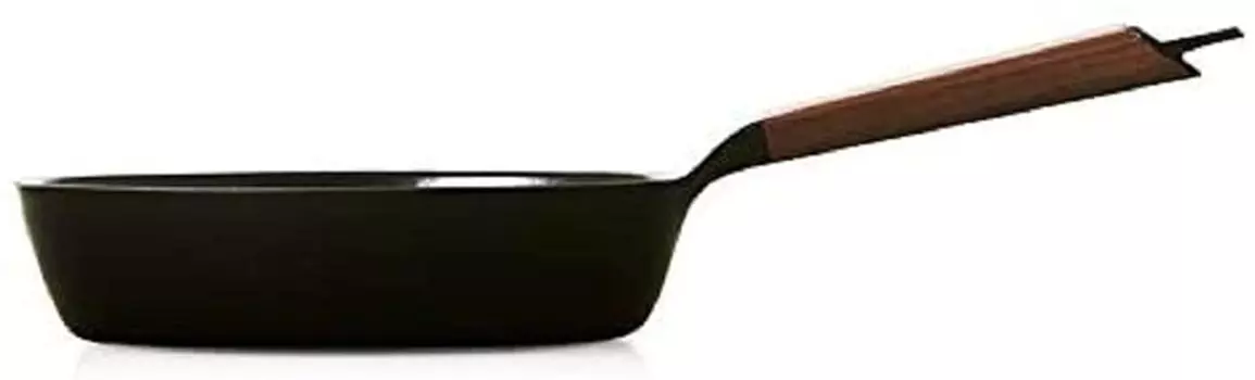 Сковорода вертикальная глубиной 24 см, совместимая с ореховым деревом, литая эмалированная, газ/IH FP24-WN