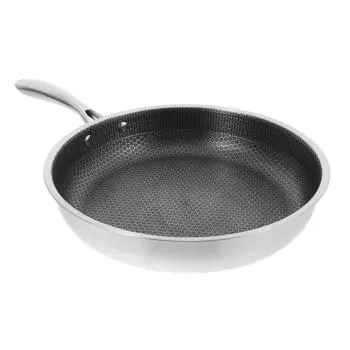 Сковороды с антипригарным покрытием из нержавеющей стали Wok Honeycomb Steak Antistick Antistick Work 48.00X30.00X5.00CM