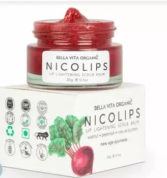 Скраб-бальзам для губ NicoLips для осветления и осветления темных губ БЕСПЛАТНАЯ ДОСТАВКА