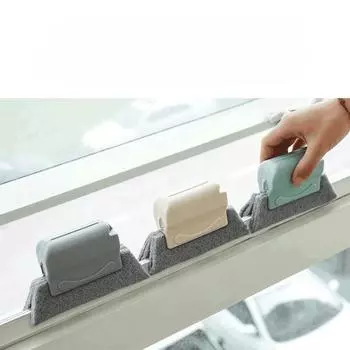 Скраб для чистки щелей, щетка для оконных ниш, щетка для пола в ванной комнате, щетка для бытовой чистки, щетка для напольной плитки 14*2.5*8cm серый