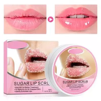 Скраб для губ Бальзамы Уход за губами Отшелушивающий скраб для губ Увлажняющий крем для потрескавшихся губ Нежное отшелушивающее средство для отшелушивания и увлажнения 1pc