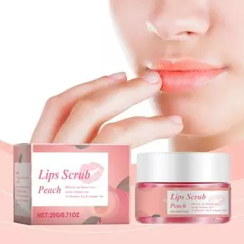 Скраб для губ Отшелушивающий крем Ночной увлажняющий крем для губ Бальзам для губ Персиковый скраб для губ One Size