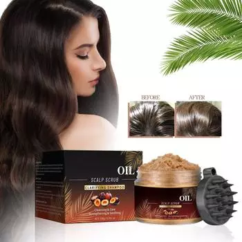 Скраб для кожи головы 150 г Питательное масло для кожи головы Очищающий скраб Нежные ингредиенты для чувствительной кожи головы Скраб для кожи головы белый