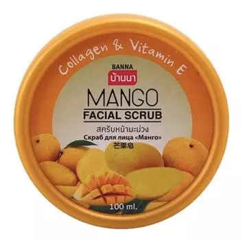 Скраб для лица Banna с коллагеном и витамином Е 100мл Pineapple 100 ml