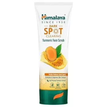 Скраб для лица Himalaya Dark Spot Clearing Turmeric | Органическая куркума | Уменьшает темные пятна за 7 дней | Придает сияние коже | 100 г