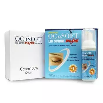 Скраб для мытья посуды OQSoft Lid Plus 50 мл + 120 подушечек, 1 шт.