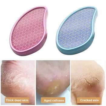 Скраб для ног, инновационный камень для сухого и влажного использования, яркий цвет, полезное нано-стекло для кутикулы розовый