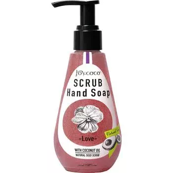 Скраб для рук AXIS Joy Coco Scrub Hand Soap Love 200 мл Другие жидкости Тщательно намочите руки, возьмите необходимое количество средства. (1 нажатие), и потрите друг о друга, как будто катаете скалку